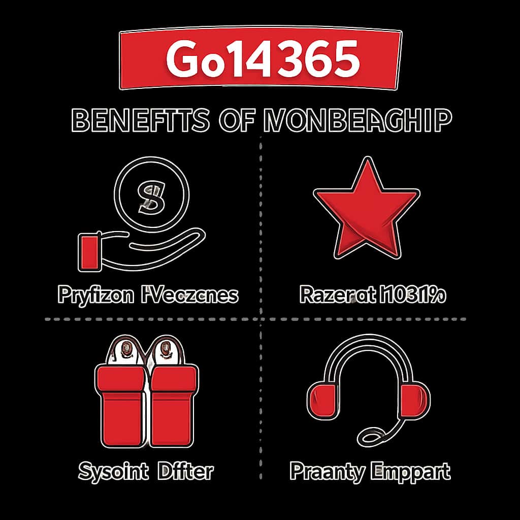 Diagram illustrating the benefits of Gold365 Membership.
