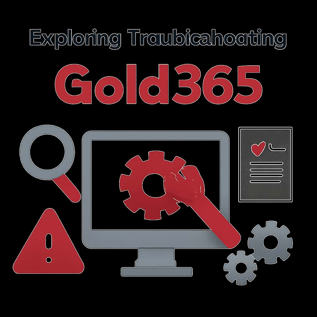 Diagram illustrating troubleshooting steps for Gold365.