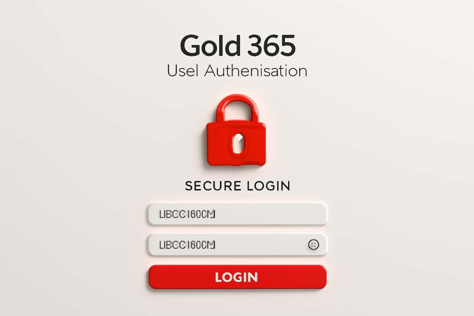 Gold365 User Authentication Interface