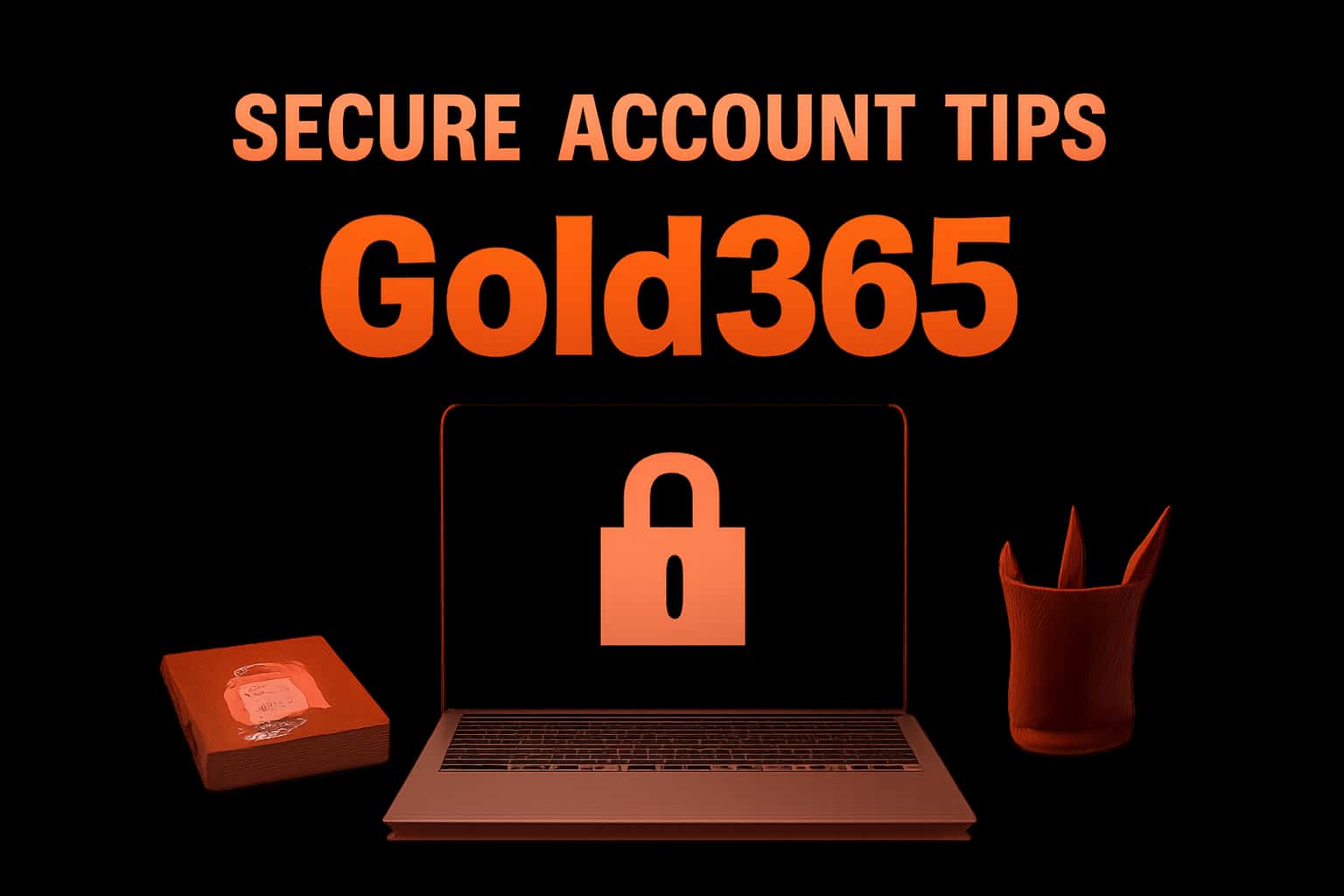 Informational scene illustrating the importance of securing your Gold365 account.