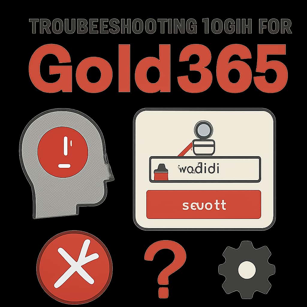 An illustrative guide to troubleshooting login issues for Gold365.
