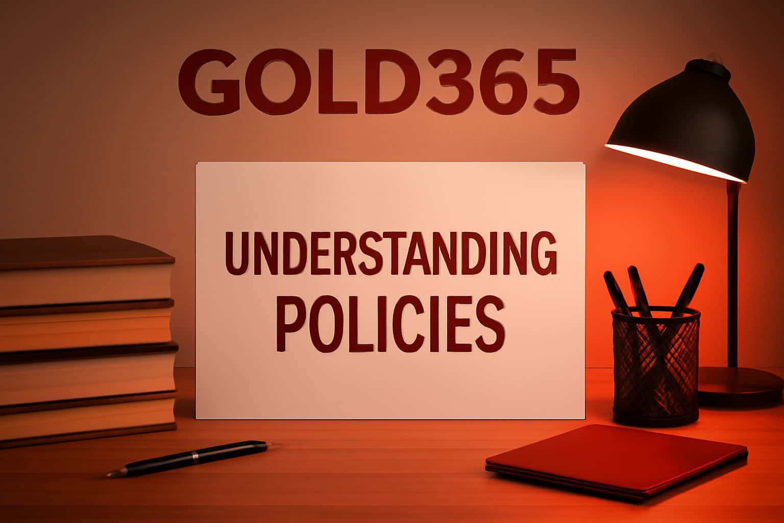 Visual representation of Gold365 policies featuring device compatibility and security.